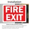 Signmission Fire Exit Sign, Vinyl Decal, 14in W x 10in L, 2PK OS-2PACK-CL-D-1014-L-20001 - alternate 6